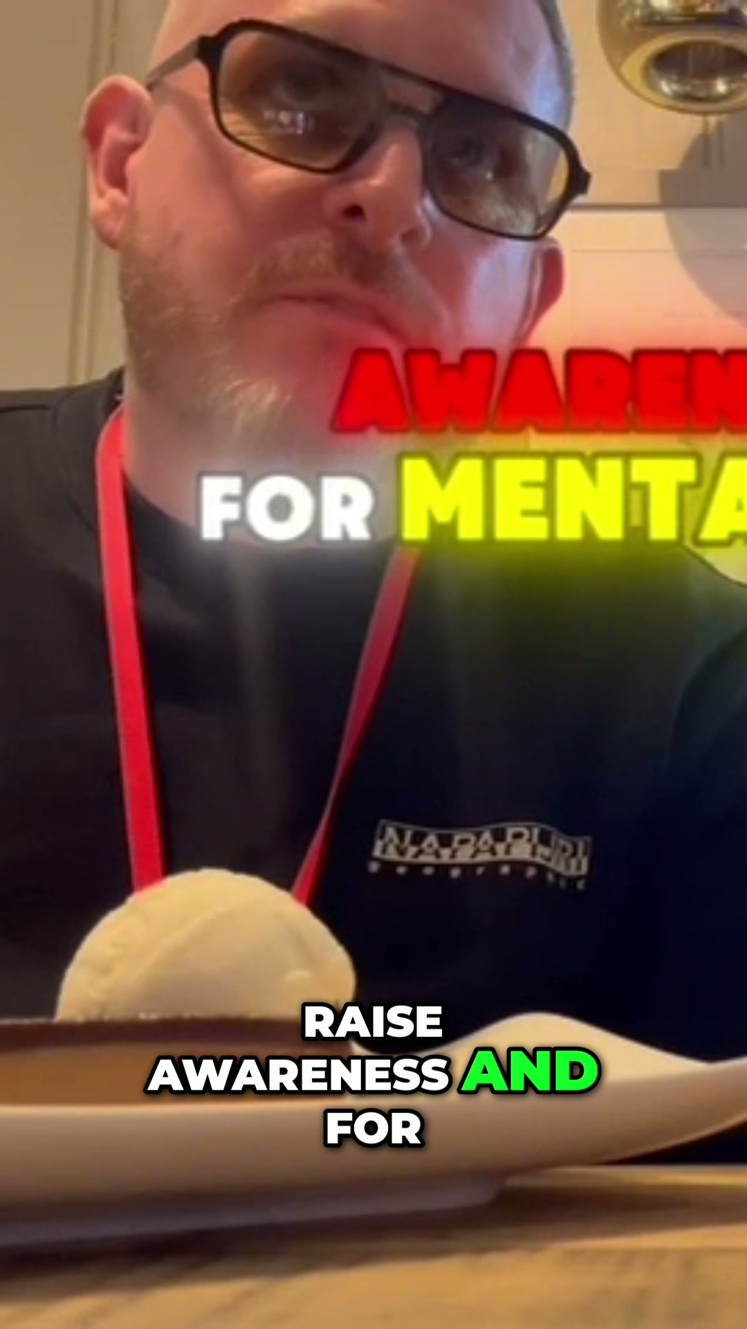 Video still from the 14-week walk for mental health and music awareness
