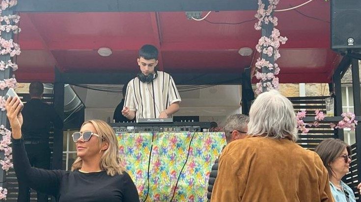 People gathered at a Social Legacy house-music awareness event